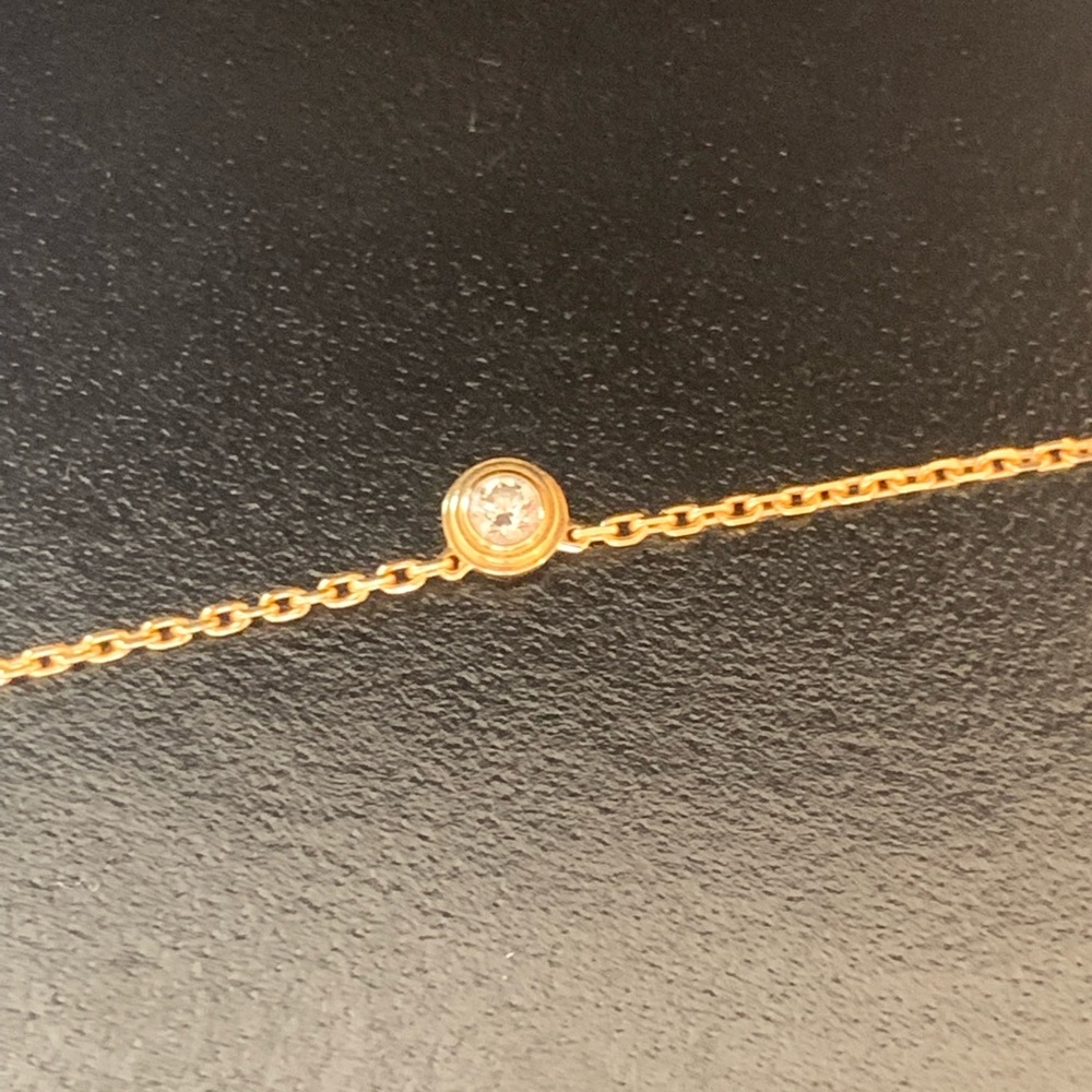 Cartier Diamants Leger Diamond Necklace Yellow Gold XS